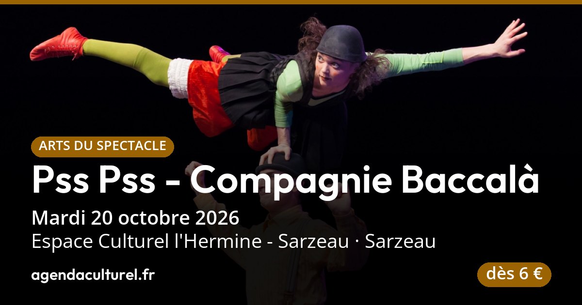 Pss Pss, spectacle de clowns à Sarzeau, 20 oct. 2026