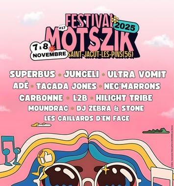 festival Mots-Zik Sous Les Pins 2025 affiche