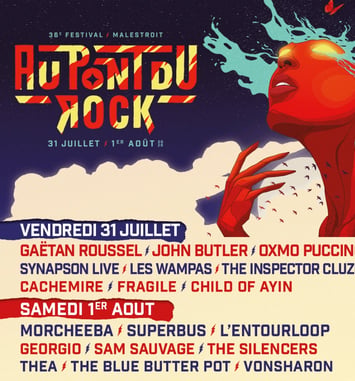 Pont du Rock 2026 affiche