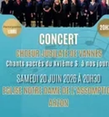 Concert de fin de saison du Chœur Jubilate de Vannes