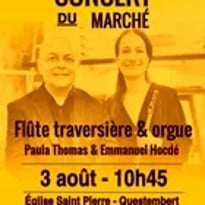 Concert du marché : flûte traversière et orgue (P. Thomas et E. Hocdé)