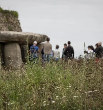 Visite guidée au cairn de Petit Mont