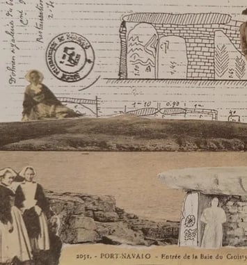 Animation collage, Cairns postales