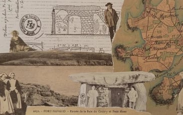 Animation collage, Cairns postales