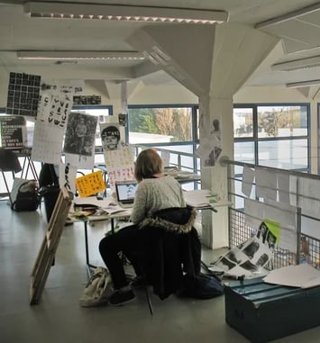 Visite de l'Ecole européenne supérieure d'art de Bretagne, site de Lorient