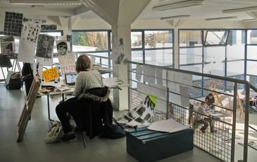 Visite de l'Ecole européenne supérieure d'art de Bretagne, site de Lorient