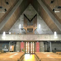 Exposition dans l'église de Caudan