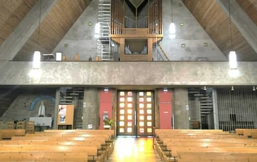 Exposition dans l'église de Caudan