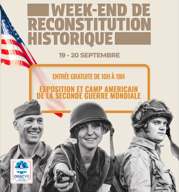 Reconstitution d'un camp américain de la Seconde Guerre mondiale