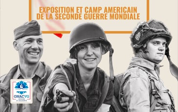 Reconstitution d'un camp américain de la Seconde Guerre mondiale