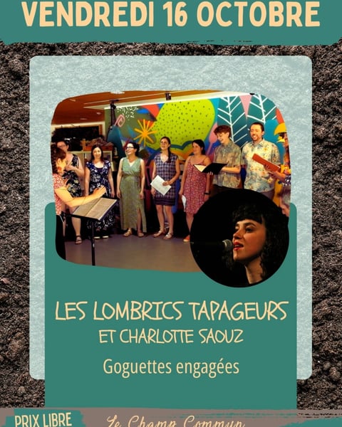 Les Lombrics tapageurs et Charlotte Saouz