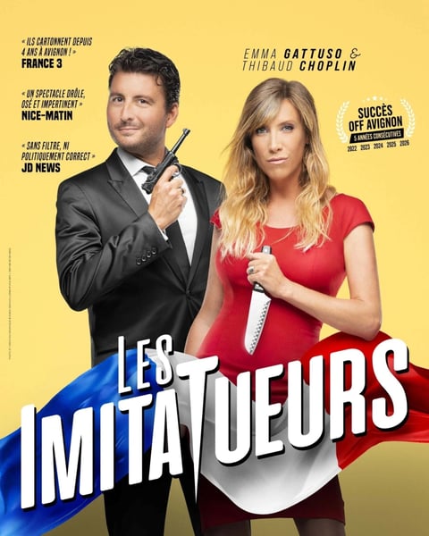 Emma Gattuso et Thibaud Choplin dans Les Imitatueurs