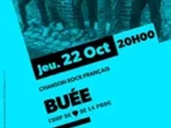 Buée | Chanson rock français | Entrée libre