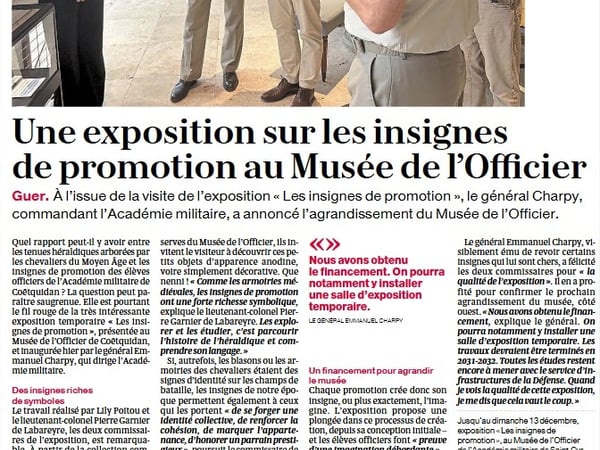 Exposition "Les Insignes de Promotion"